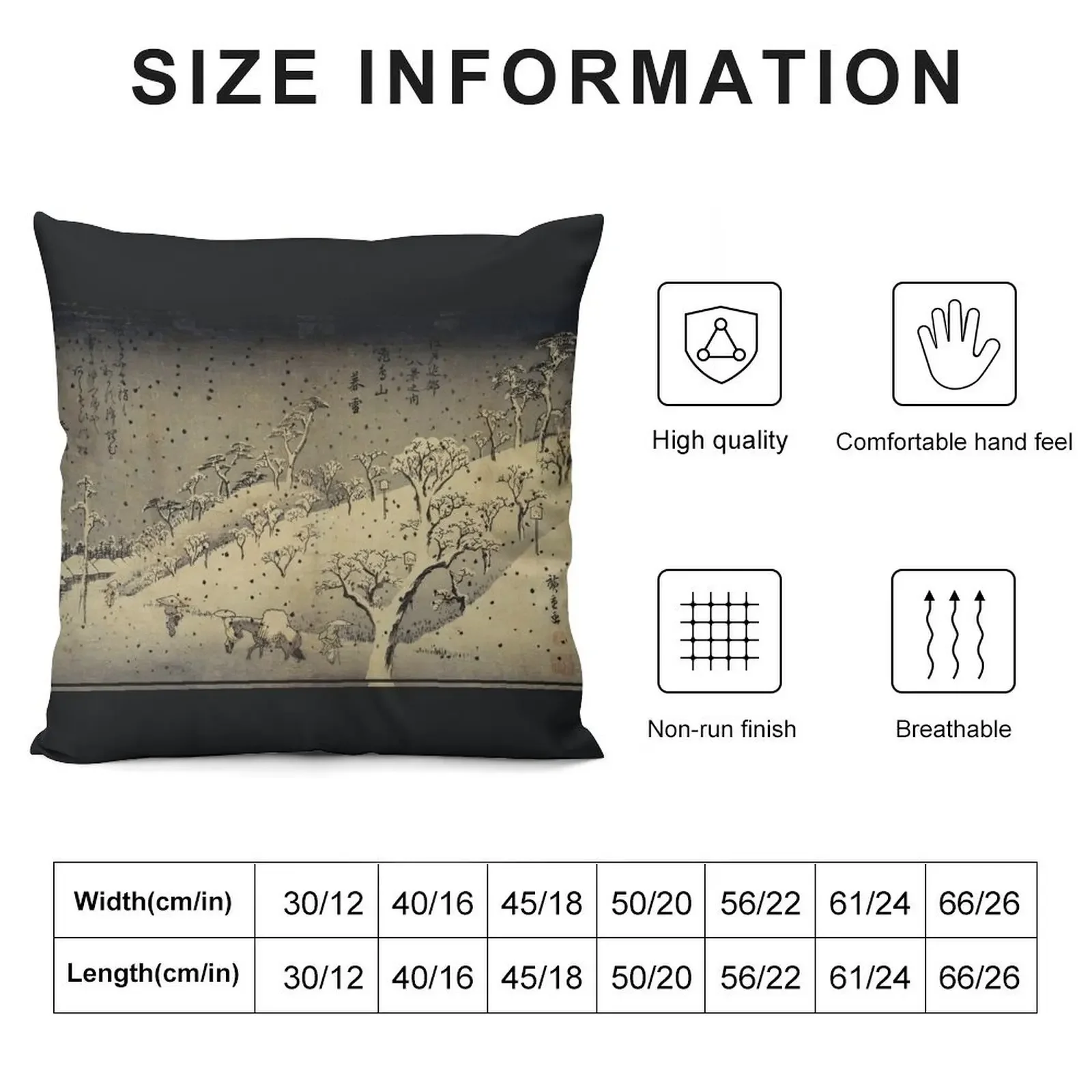 Eight Sights in the Environs of Edo 8 by Utagawa Hiroshige Throw Pillow autumn decoration Marble Cushion Cover pillow