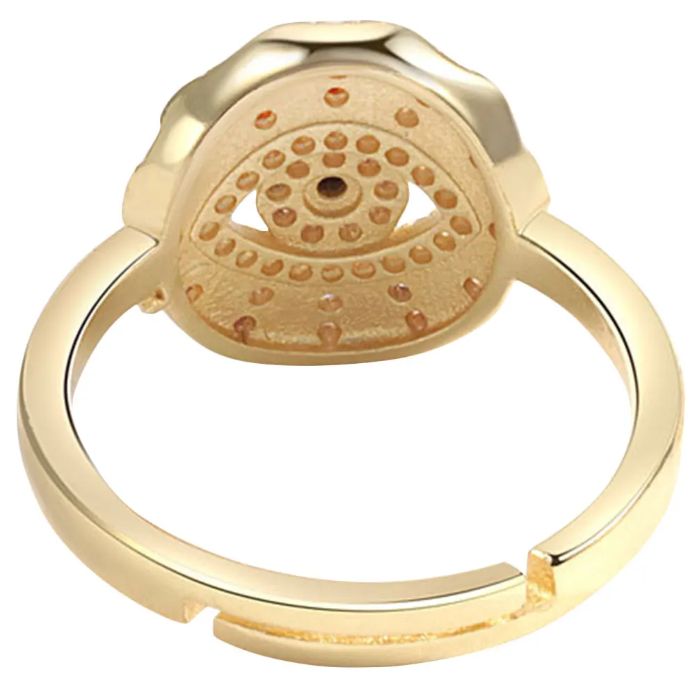 

for Girls Adjustable Finger Stacked Women's Evil Eye Golden Open Jewelry Miss