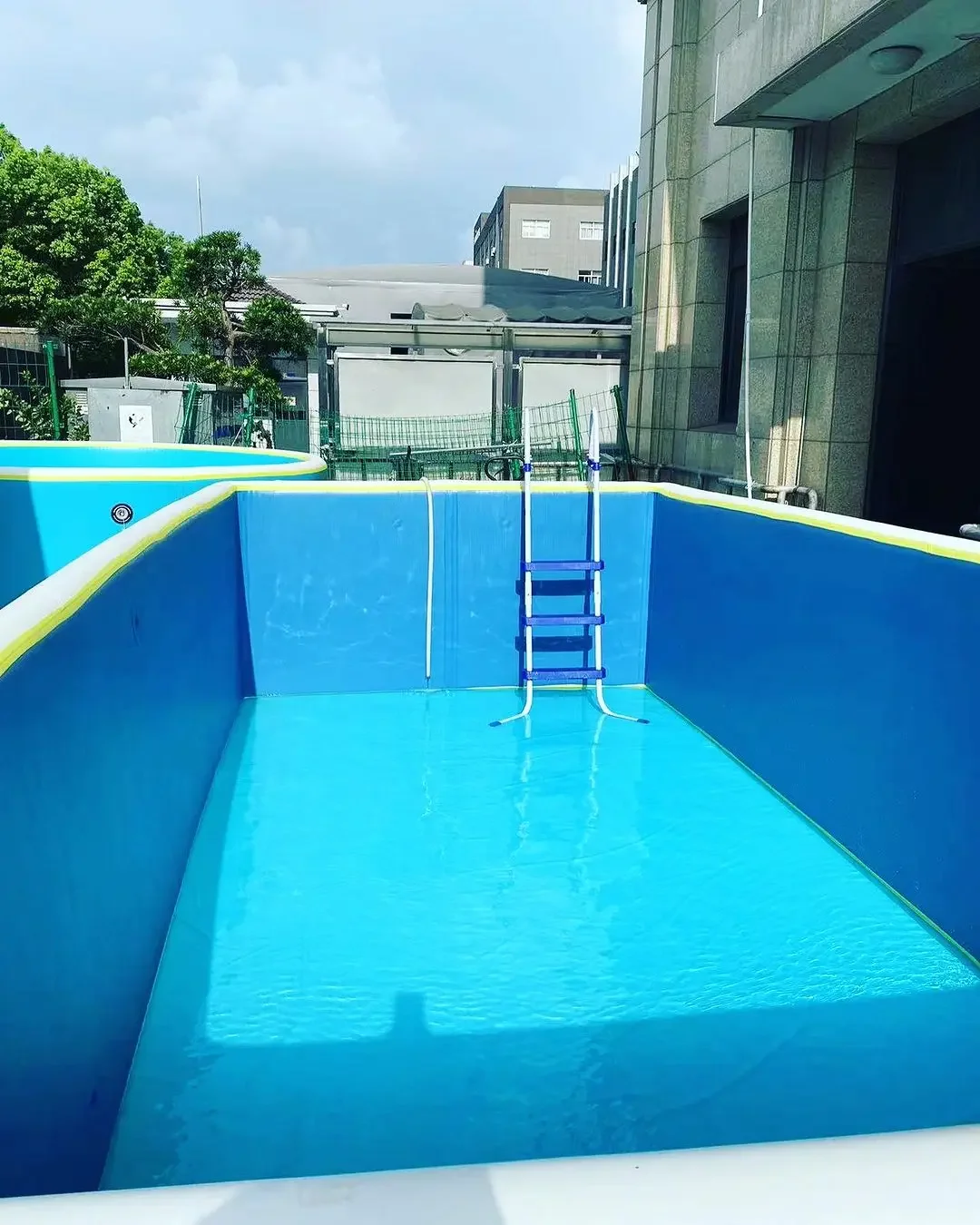 customized size drop stitch hard swimming pool china portable inflatable pool outdoor