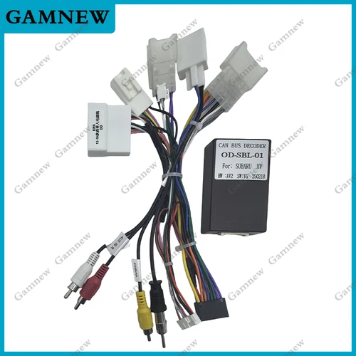 Imagen 2 del producto Adaptador de arnés de cableado de coche de 16 pines, decodificador de caja Canbus para Subaru Legacy Outback Forester XV Crosstrek OD-SBL-01