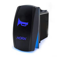 5Pin Marine Rocker Switch Momentary Horn Button Blue LED For Auto Train ATV Boat 12V/20A  24V/10A For Marine Car Boat RV ATV