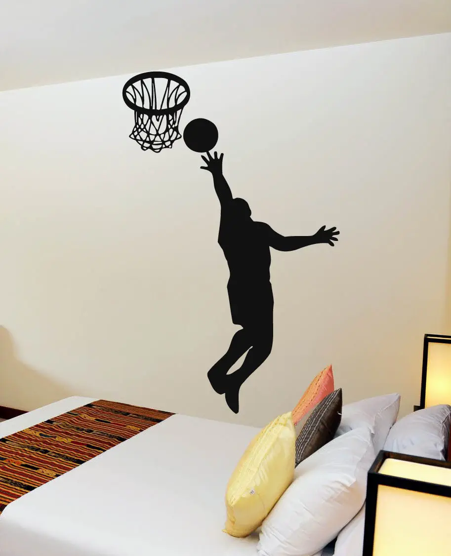 

Basketball Player GLass Sticker Wall Decal Sports Posters Home Decoration Car Vinyl Decor Mural Shoot