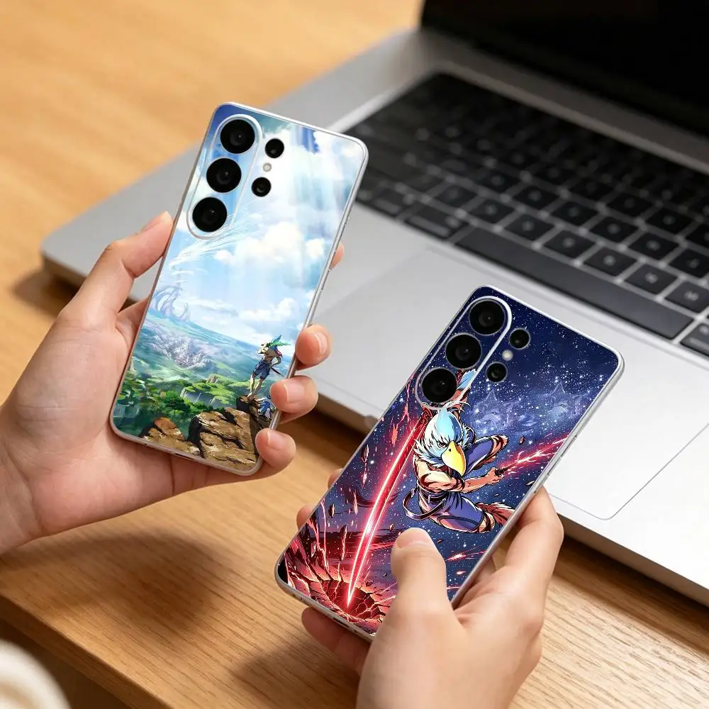 hot anime S-Shangri-La Frontier Transparent phone Case For Samsung S25,24,21,22,21,20,10,S9Ultra,Plus,Fe,Lite