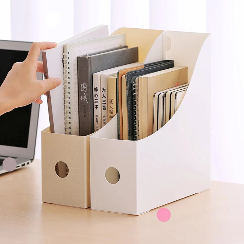 Kunststoff-Schreibtisch-Organizer, Studenten-Büro-Dokumentenablage, Verstellbares Bücherregal, Aufbewahrungsbox für Zuhause und Schulbedarf