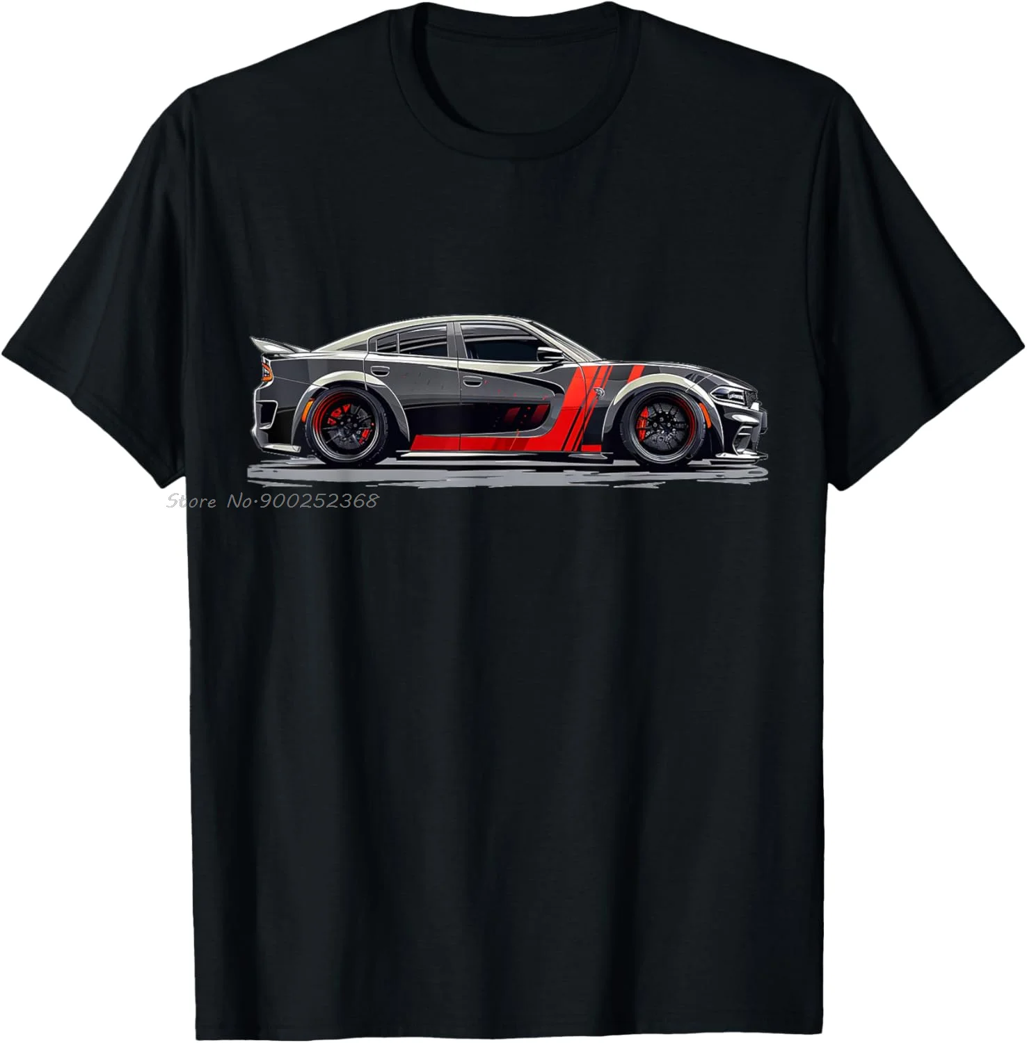Redeye Dod SRT Cat Muscle Car Charger Bred Hell Scat camiseta gráfica cuello redondo Fitness camiseta verano Camiseta de algodón ropa de hombre