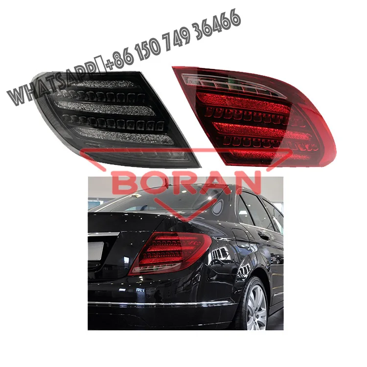 Fabrikverkauf Auto Rückleuchte Diamant Stil LED Lauflichter Bremslichter Rücklicht für Mercedes Benz W204 C180 C200 2007-2014