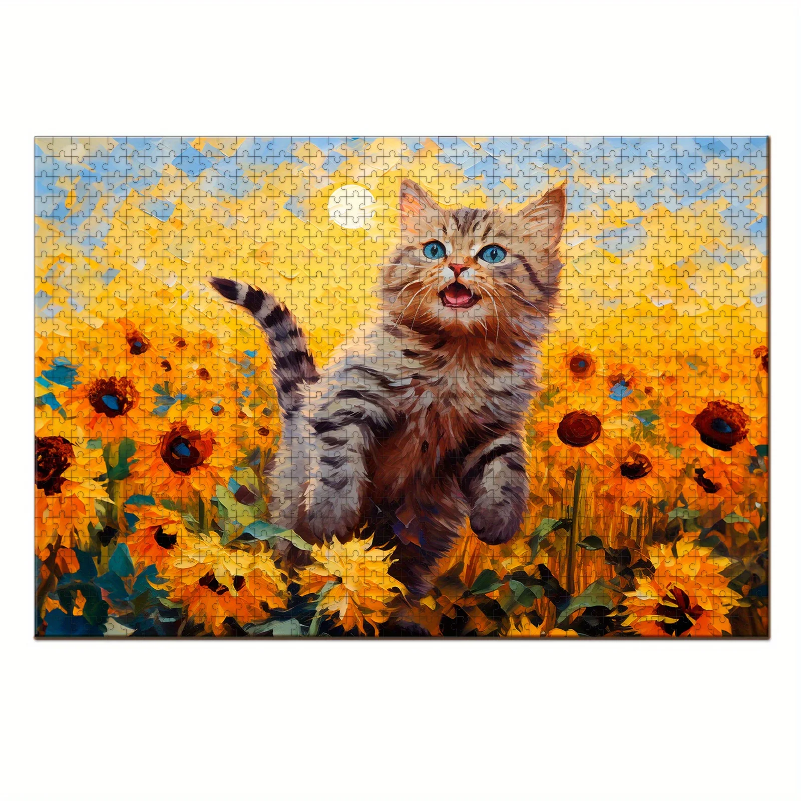 Cute Pet Paper Jigsaw Puzzle, Yorkie Puppy & Cats Art, 500-2000P Adult Home Decor Gift