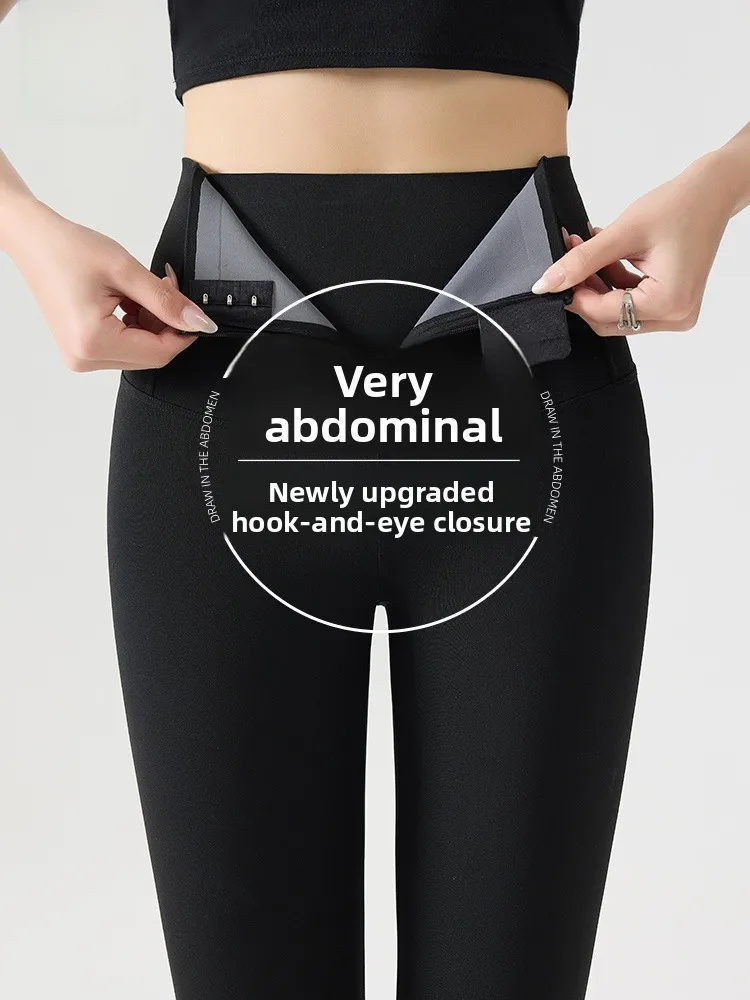 Pantaloni da yoga a vita alta Cerniera Arcaskin Fitn Bot da donna Addome che aumenta il calore Regular Thin Nylon Spandex