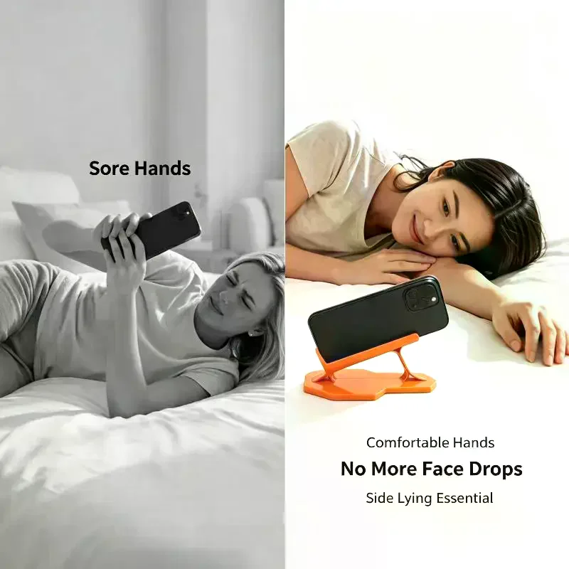 Lying Type Mobile Phone Stand Adjustable Desktop Phone Holder For Bed Sofa Watching Videos Daily Use