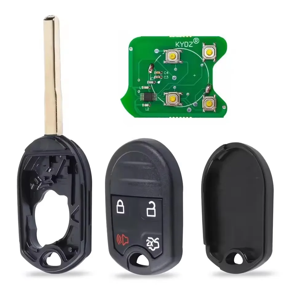 KEYECU Head Key OUC6000022 For Ford Transit Focus 2012 2013 2014 2015 2016 2017 2018 Escape Fiesta  Remote Fob 315MHz 4D63 Chip