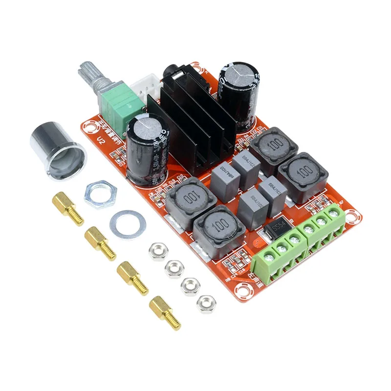 TPA3116 TPA3116D2 ثنائي القناة 2*50 واط ستيريو مكبر كهربائي مجلس قابل للتعديل مضخم رقمي وحدة XH-M189 تيار مستمر 24 فولت