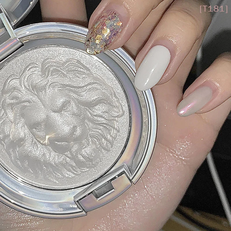 DIKALU Moonlight White Highlighter Palette Shimmer  High-gloss Brighten Contour Natural Long-lasting Face Makeup Cosmetic