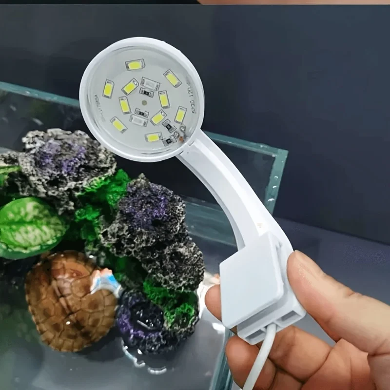 Luz con Clip pequeño para pecera, carga USB, fácil instalación, herramientas de iluminación para acuario, luz LED con Clip pequeño para acuario