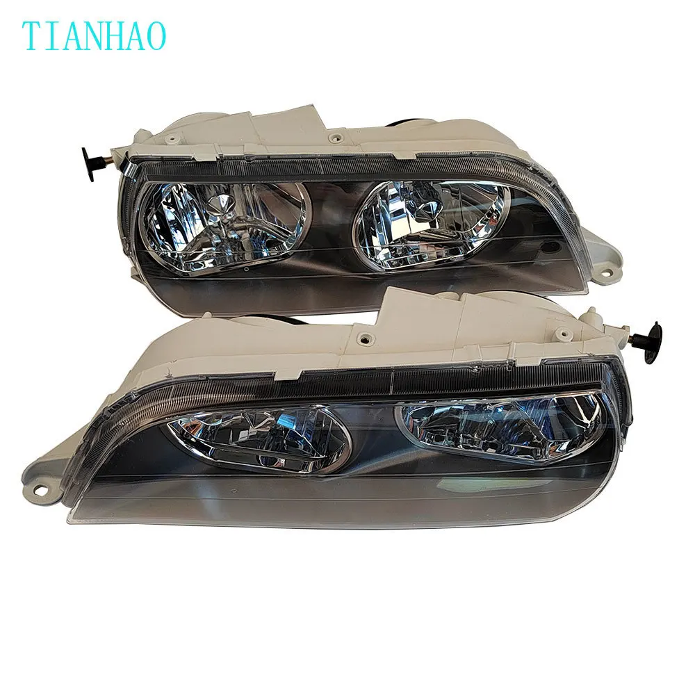 زوج مجموعة المصابيح الأمامية للسيارة لتويوتا تشايدر GX100 JZX100 LX100 1996 1997 1998 1999 #1