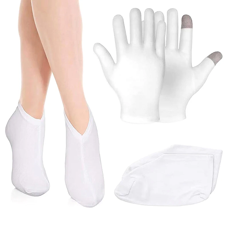 1 Pair Foot Care Tools Touch Screen Moisturizing Gloves Moisturizing Socks Hand Spa Treatment Exfoliating Cracked Remover