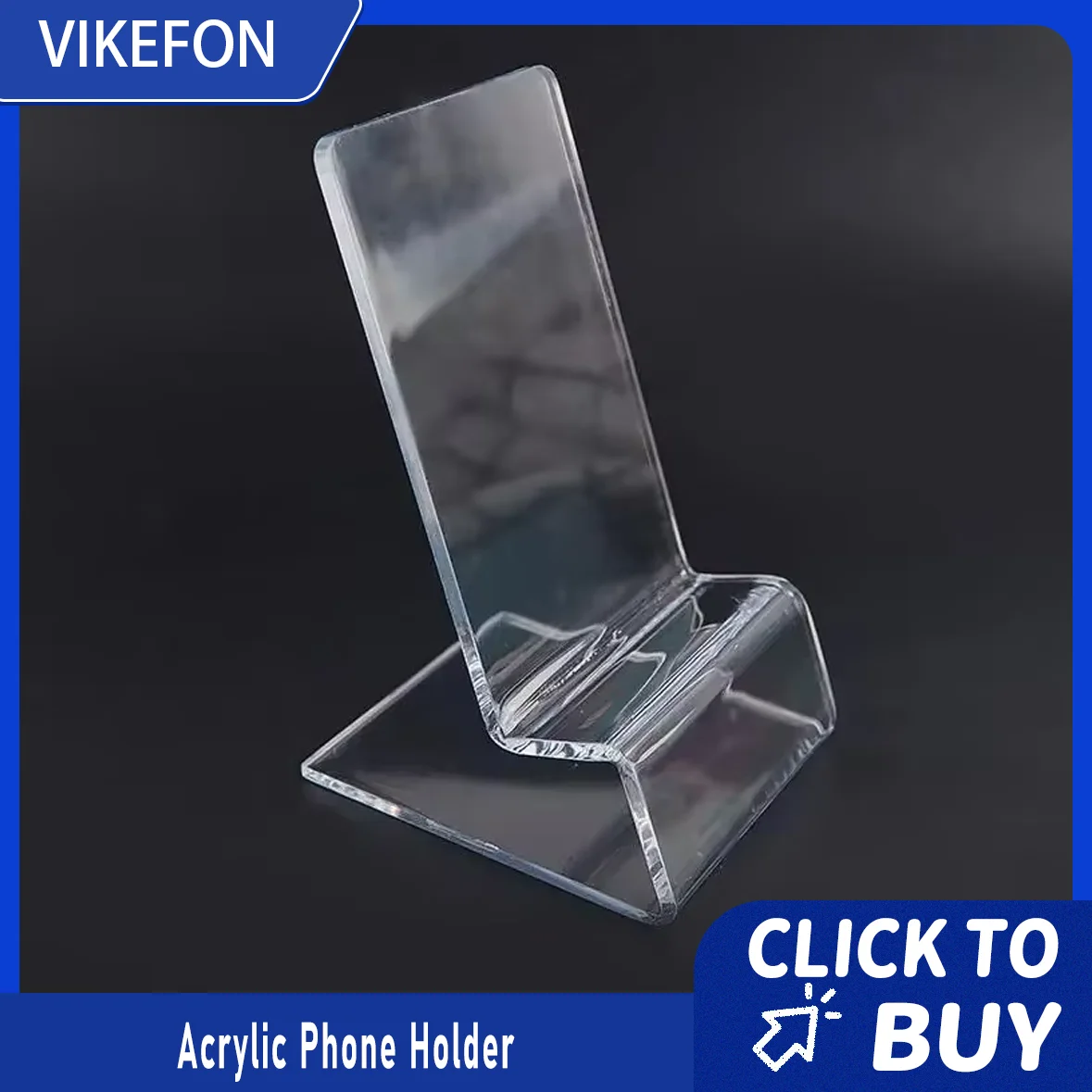 

1 шт., настольный минималистичный прозрачный держатель для телефона для iPhone, Samsung, Xiaomi, стеллаж для дисплея для смартфона, подставка для мобильного телефона, настольный кронштейн