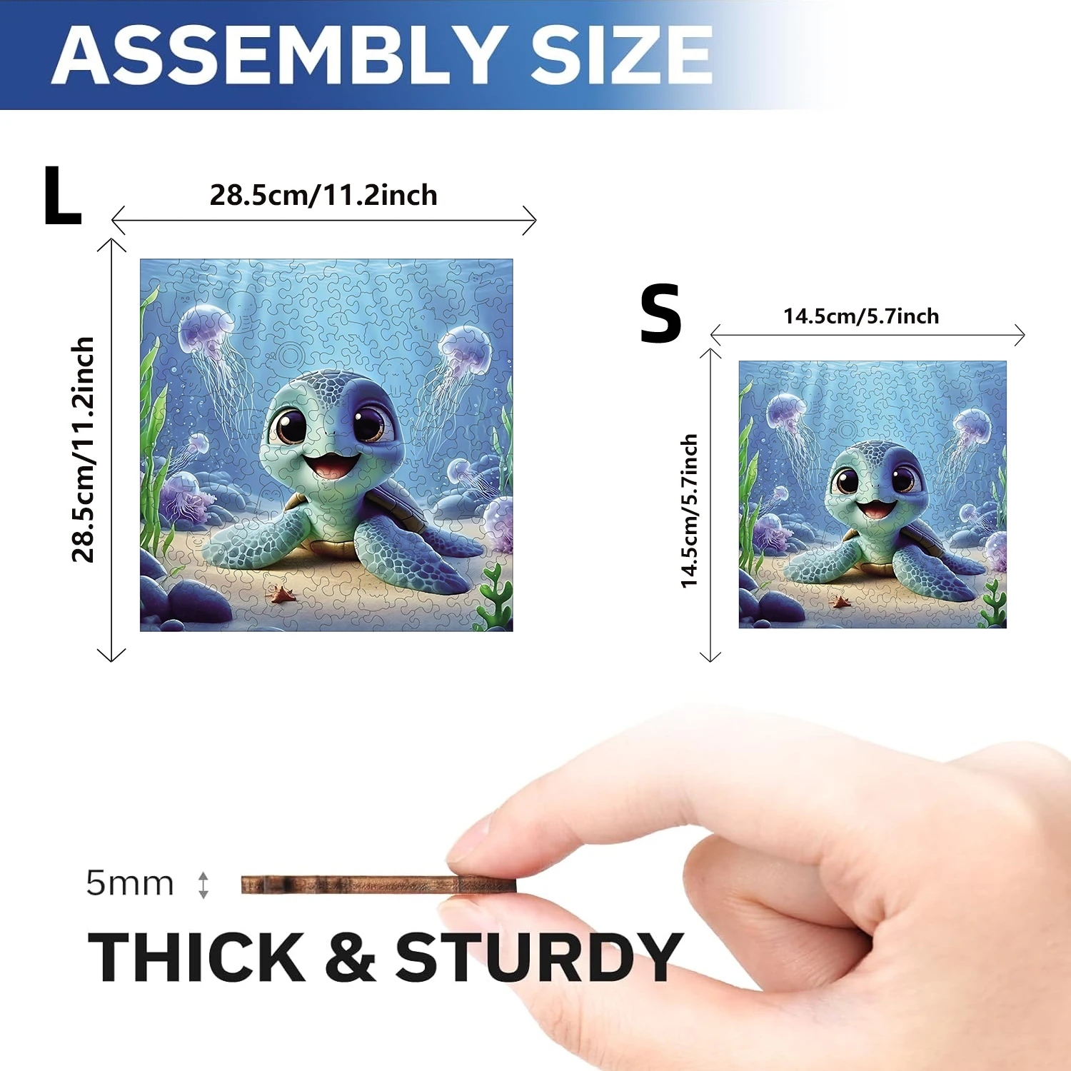 ปริศนาไม้สําหรับผู้ใหญ่,เต่าน้อยใต้ทะเลปริศนา,ของขวัญวันหยุดพิเศษสําหรับครอบครัวเพื่อน Modern Art Home Decor