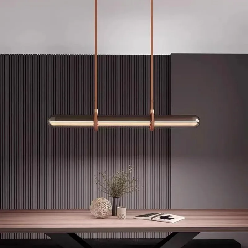 

Light luxury restaurant strip light modern minimalist art model room bar high-end belt