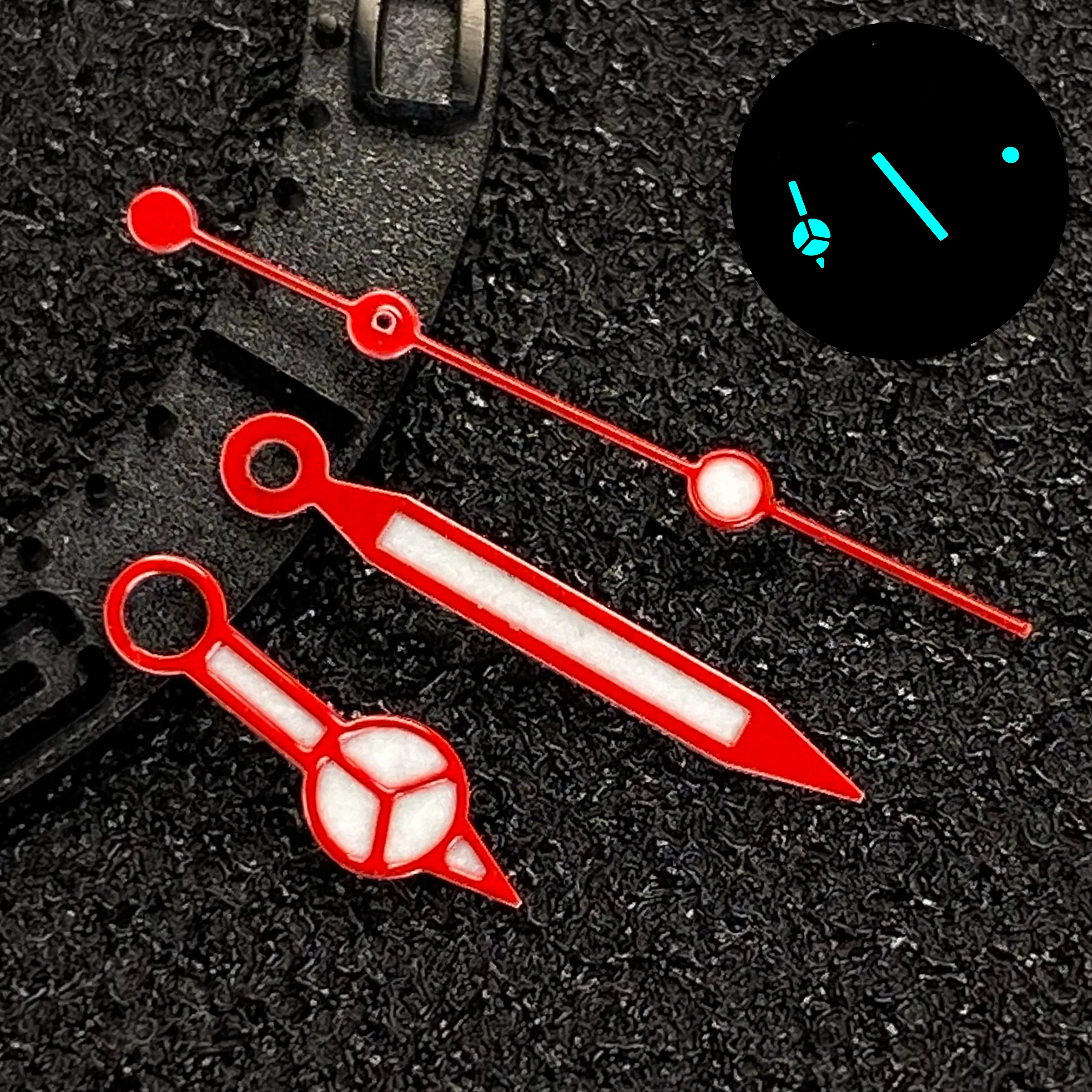 NH35 Мужские дизайнерские стрелки для дайвера BGW9 Ice Blue Luminous Fit NH35 NH36 NH38 4R 7S Аксессуары для стрелок часов с механизмом