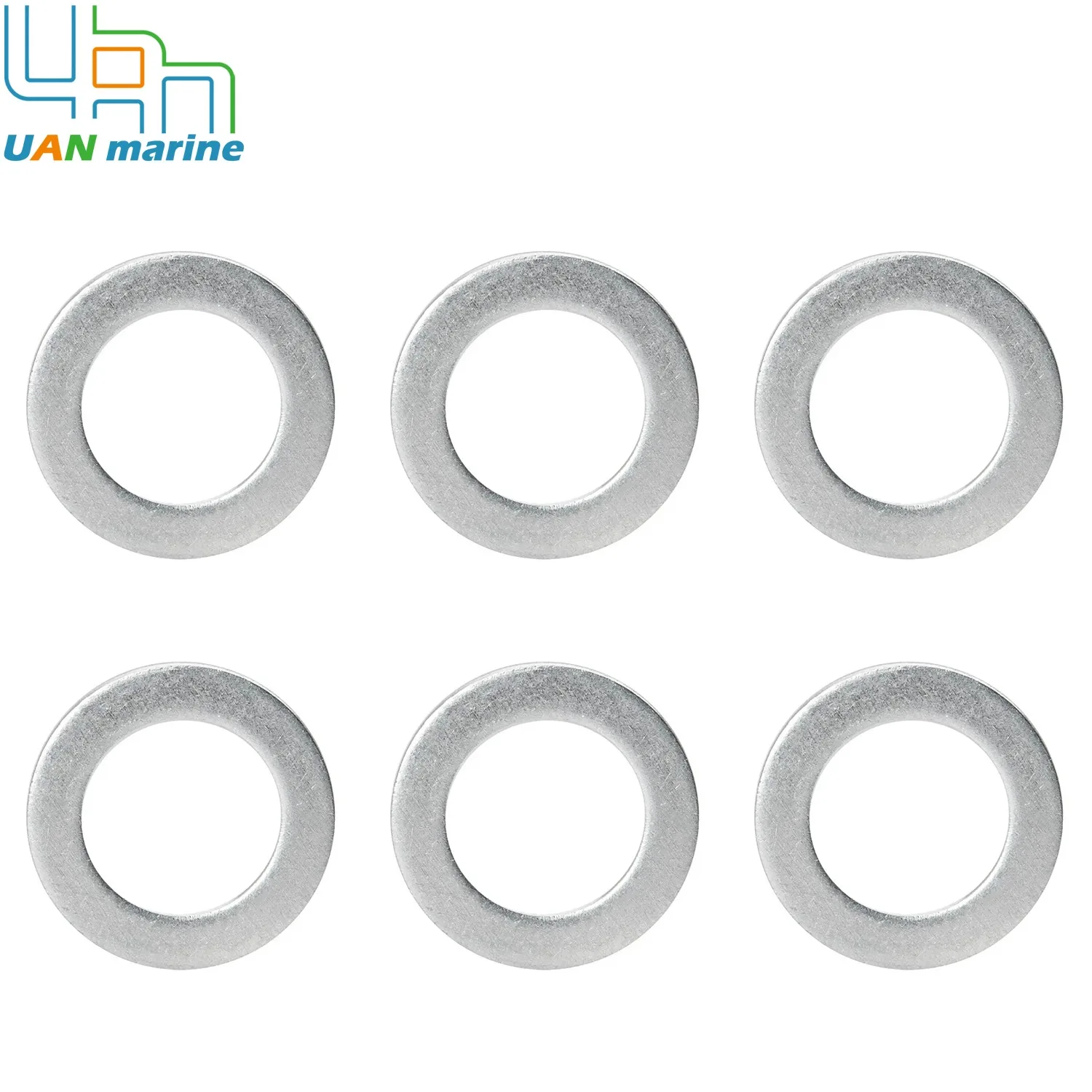 6 Pcs 90430-14M09-00 Oil Drain Plug Gasket 20 mm for Yamaha 100 115 150  HP Outboard Engine F100 F115 F150 F15 90430-14228