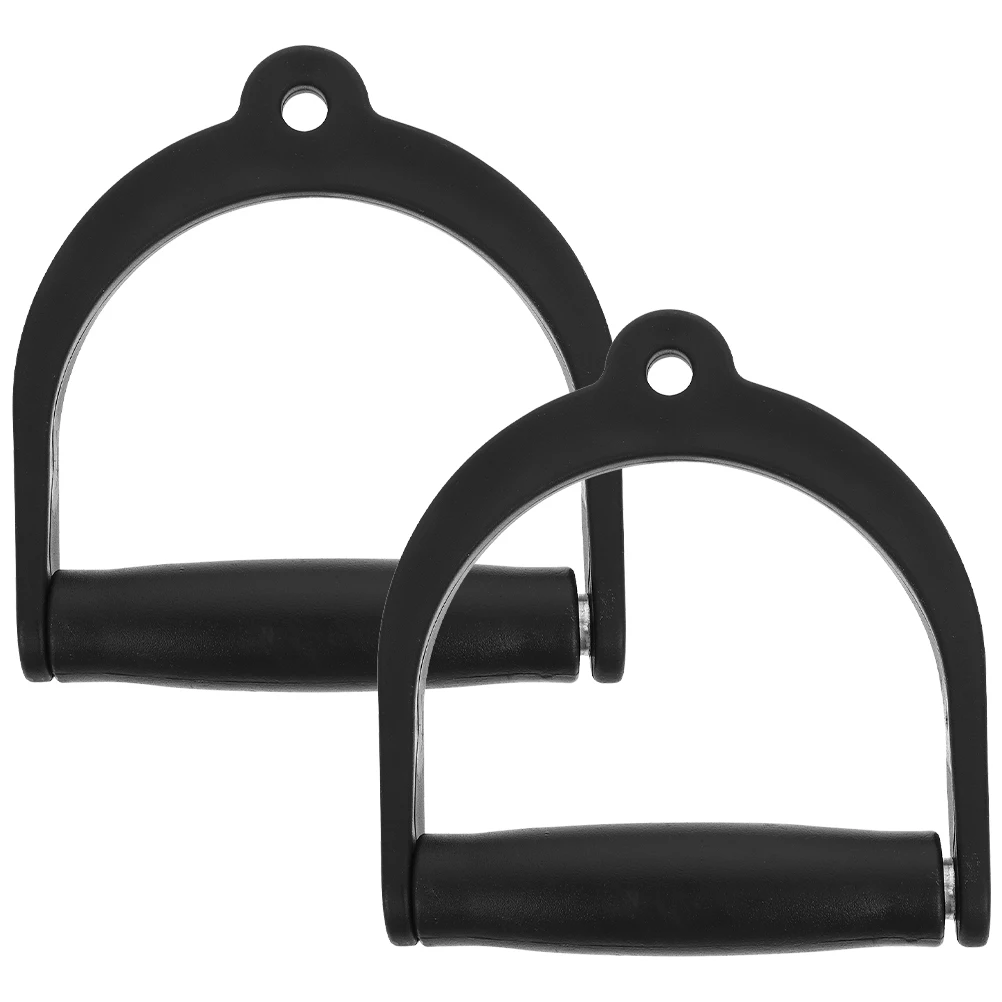 

2pcs Fitness Handles Ergonomic Cable Gym Equipment Lightweight Workout Attachment Plastic Durable Practical LongLasting Home