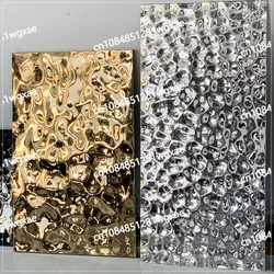 Gold Colored Stainless Steel Plate Water Ripple Stainless Steel Sheet Wall Decoration ASTM JIS Cold Rolled Stainless Steel