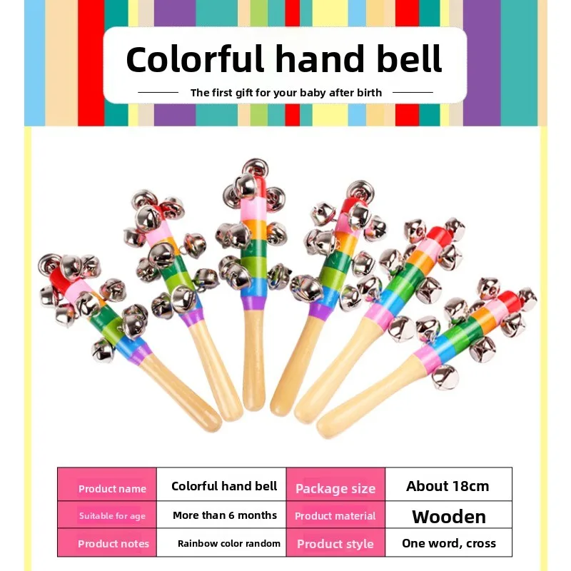 Instrumento musical orff de madeira, sino cruzado, educação infantil, auxiliares de ensino de música, quebra-cabeça, sinos de cama calmantes