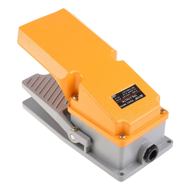 380V 15A Nặng Chân Công Tắc SPDT Không NC Điện Bàn Đạp Nhất Thời Đạp Chân Công Tắc Với Chân Bảo Vệ Nhôm ốp Lưng LT-4