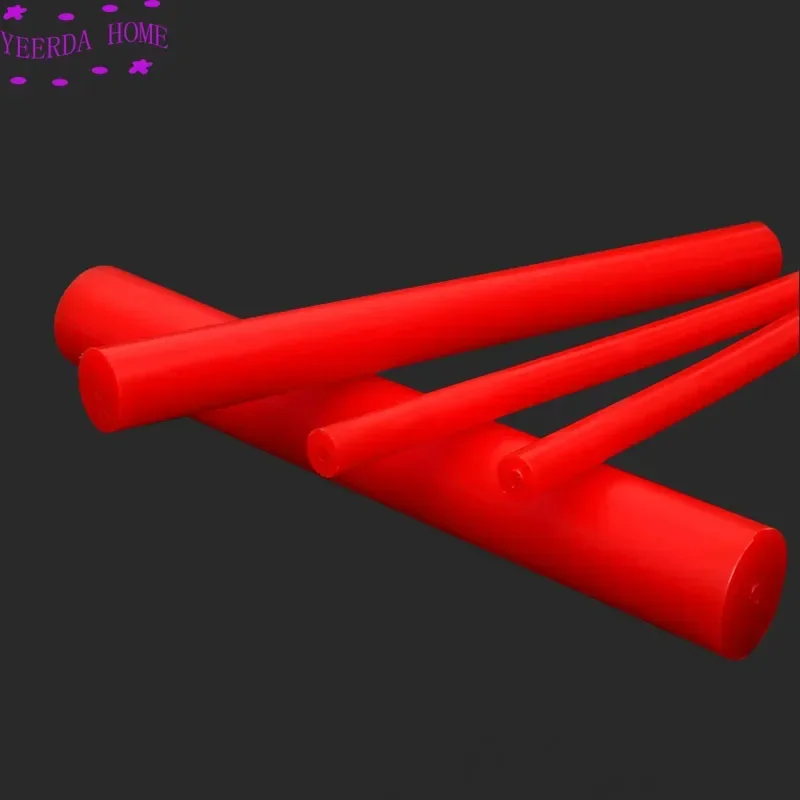 Red PU Hollow Rod, Polyurethane Plastic Bar for Construction Machinery & Self-Defense Stick Force Glue