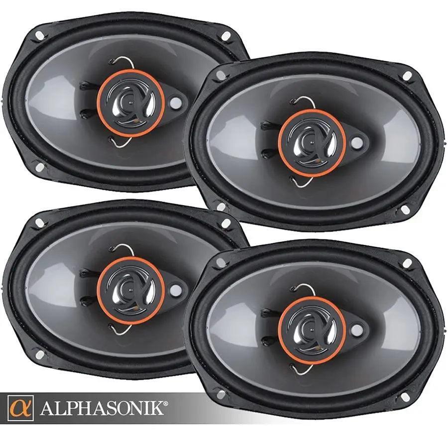 

AS268P Loudspeakers 2 Pairs of 6X8 350W Max 3Way Speakers 4 Ohms Premium Quality Audio Door Speakers for Car or Truck Stereo Sou