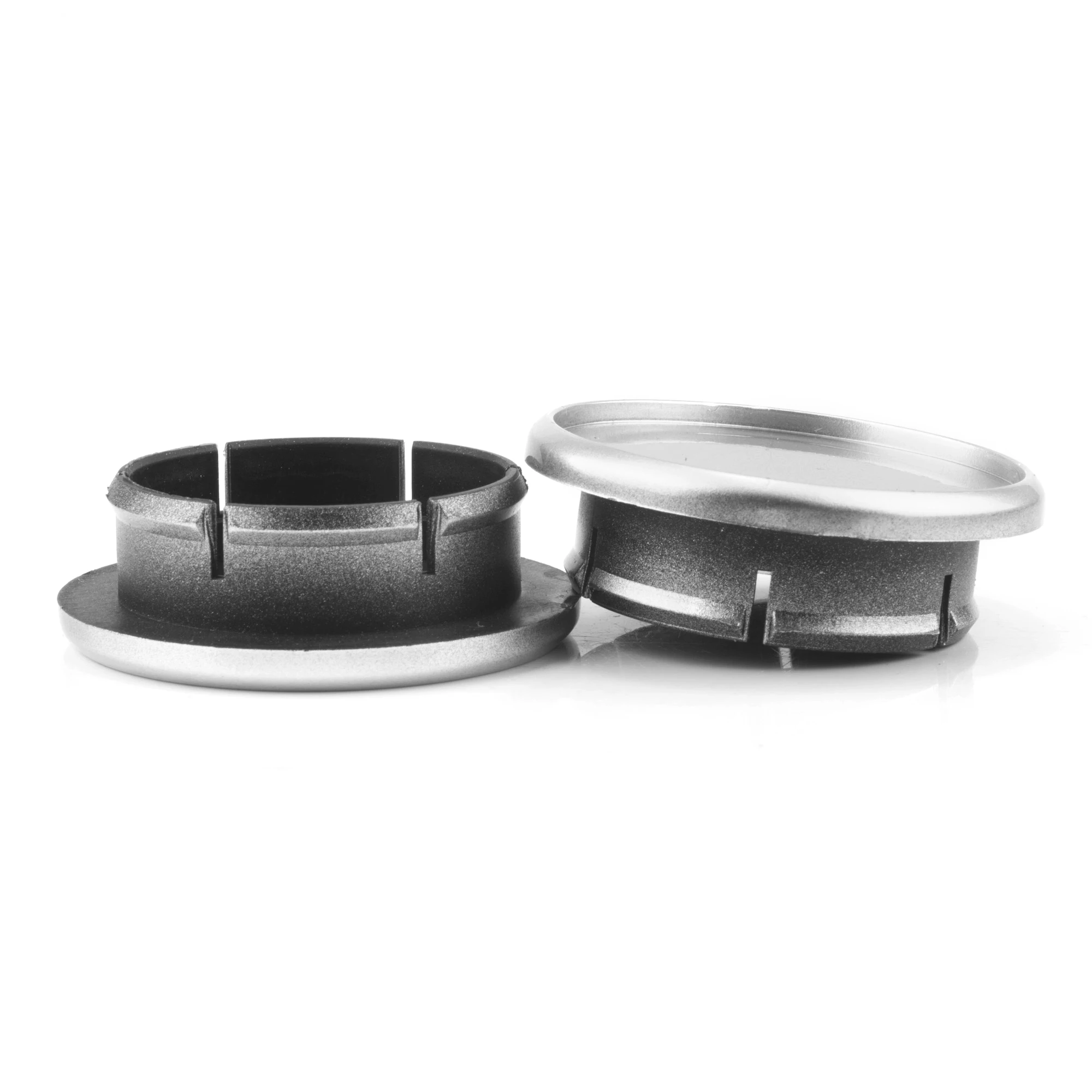 RhinoTuning 2 / 4PCS OD 55.8mm / 2.2 "ID 42.8mm / 1.69" غطاء مركز عجلة السيارة لعام 1998-2002 3200 GT 1979-2016 Quattroporte # 108947