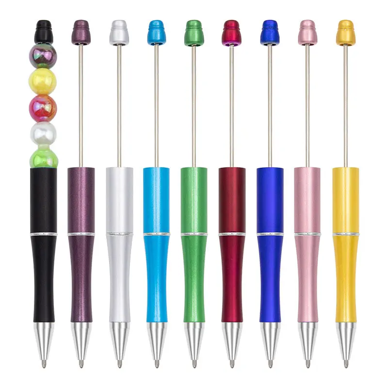 DIY Plastic Beadable Pen Bead Ballpoint Pen Gift for Kids Personalized Ball Pens Signature Pen