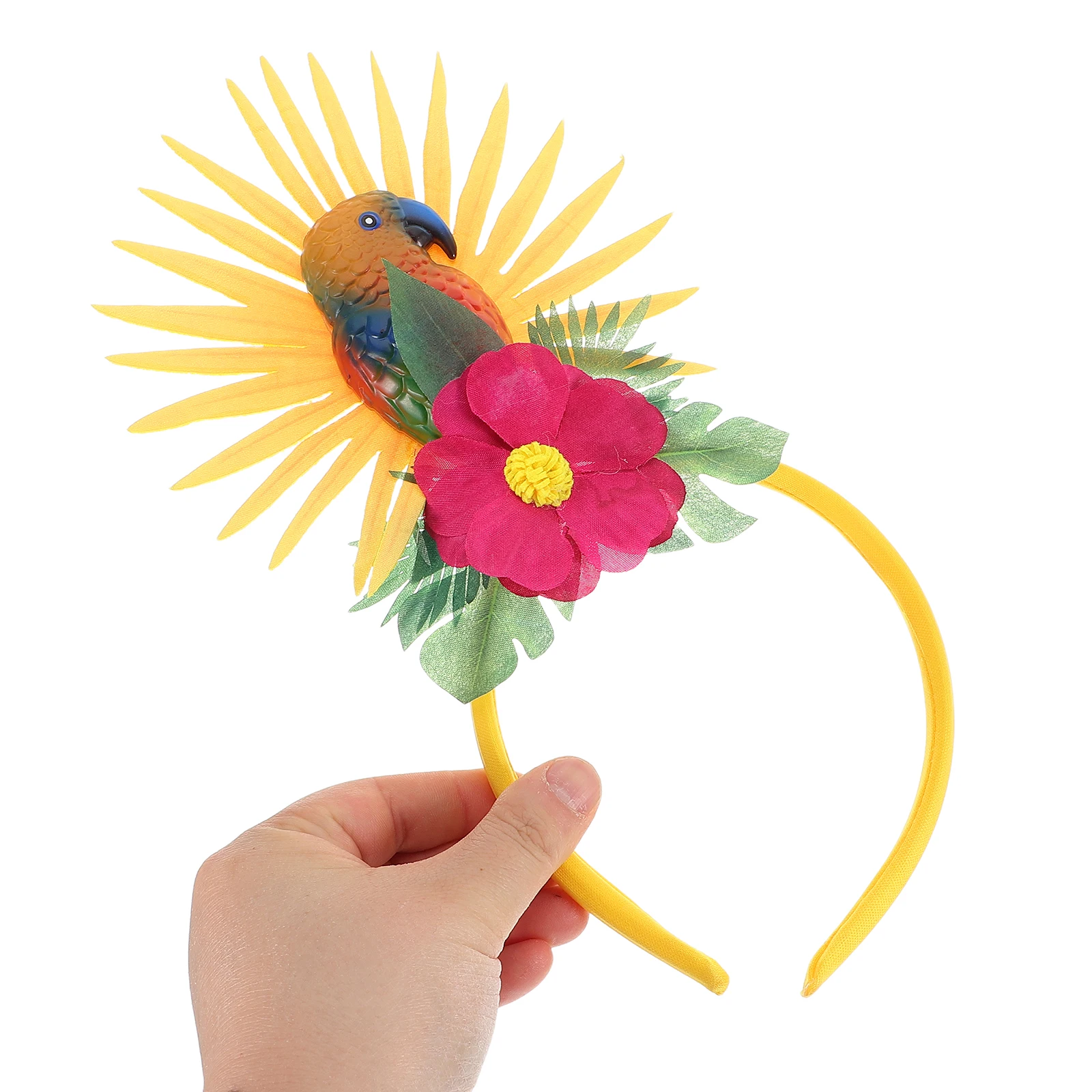 

Parrot Flower Headband Hawaiian Party Decorations Beach Carnival Hair Accessories for Women Masquerade Tropical Event