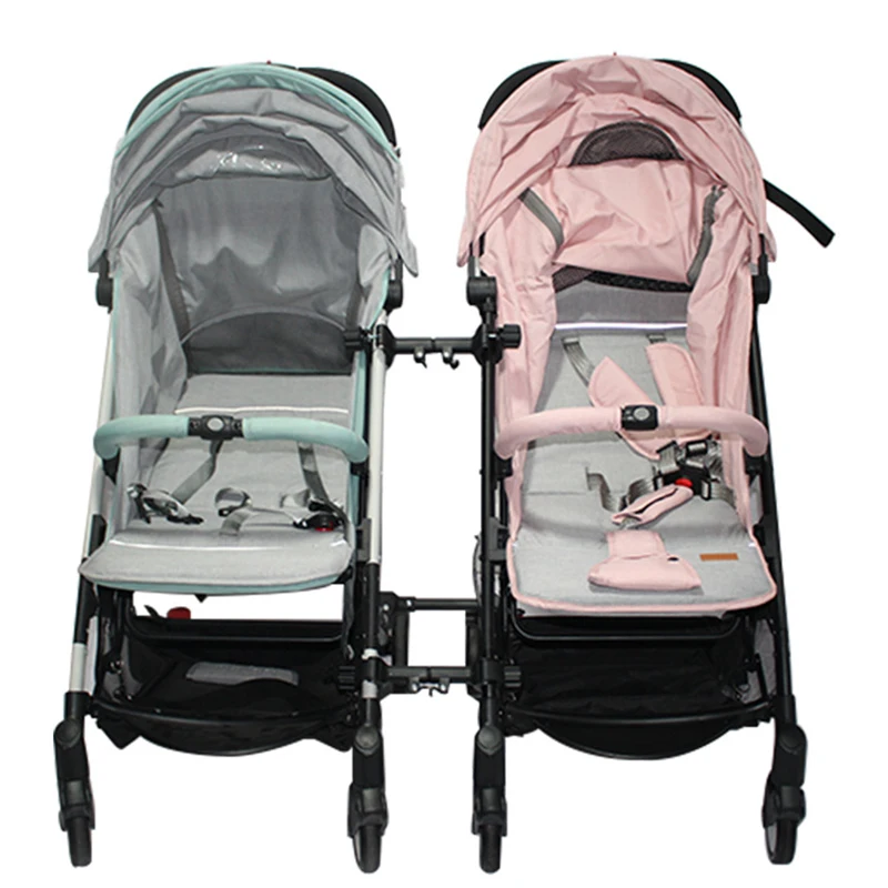 Twin Baby Stroller Detachable Connector Same Model Lightweight Folding Baby Stroller