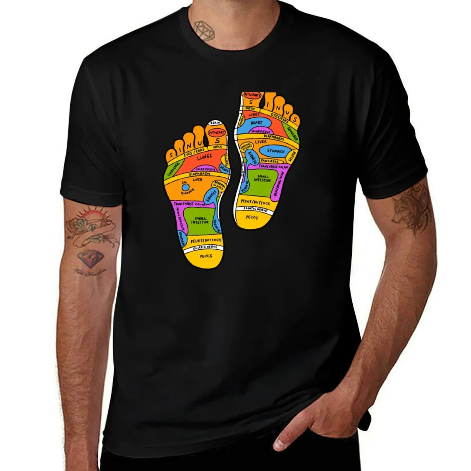 

Reflexology - Reiki Feet T-Shirt man t shirt summer t shirts for man cotton essential t shirt T-shirt
