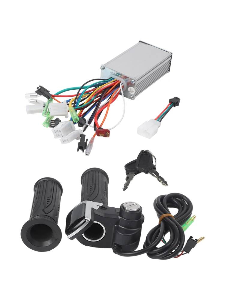 

Aluminum Alloy Controller Brushless Motor Controller Intelligent Cruise System Three-speed Control Voltage Protection