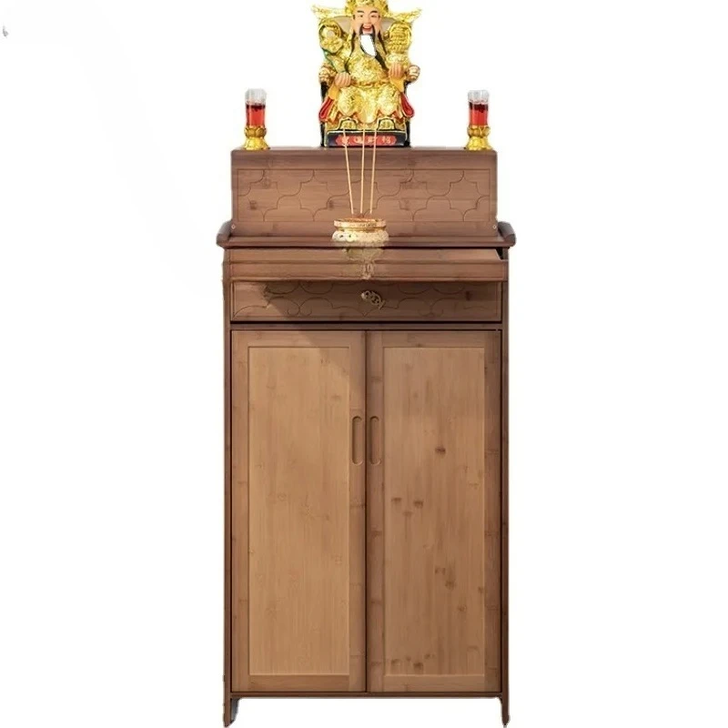 Household Altar Solid Wood Altar Incense Burner Table Buddha Cabinet Buddha Shrine Buddha Table Simple