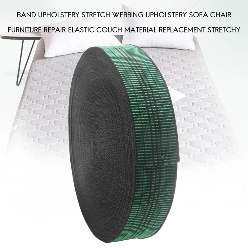 Stretch Webbing Band para Sofá e Cadeira, Mobiliário Repair, Material elástico do sofá, substituição elástica