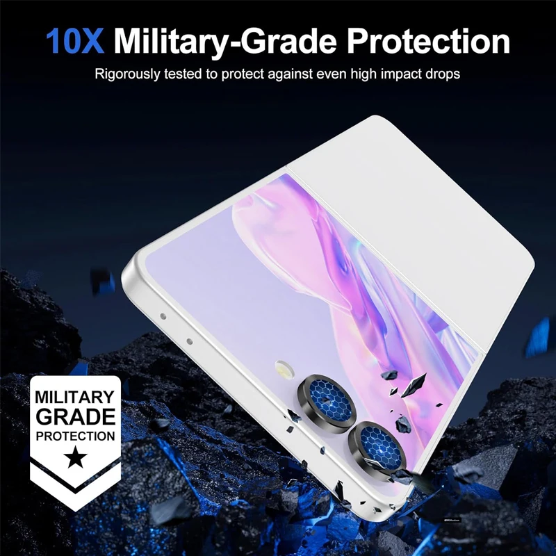 

For Samsung S25 S26 5G Camera Lens Protector Individual Anti Scratch Metal Ring Tempered Glass For Galaxy Z Fold 7