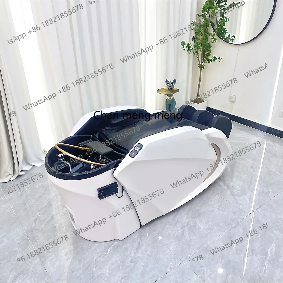

Intelligent electric massage shampoo bed Barber shop Automatic water circulation fumigation head treatment bed5556
