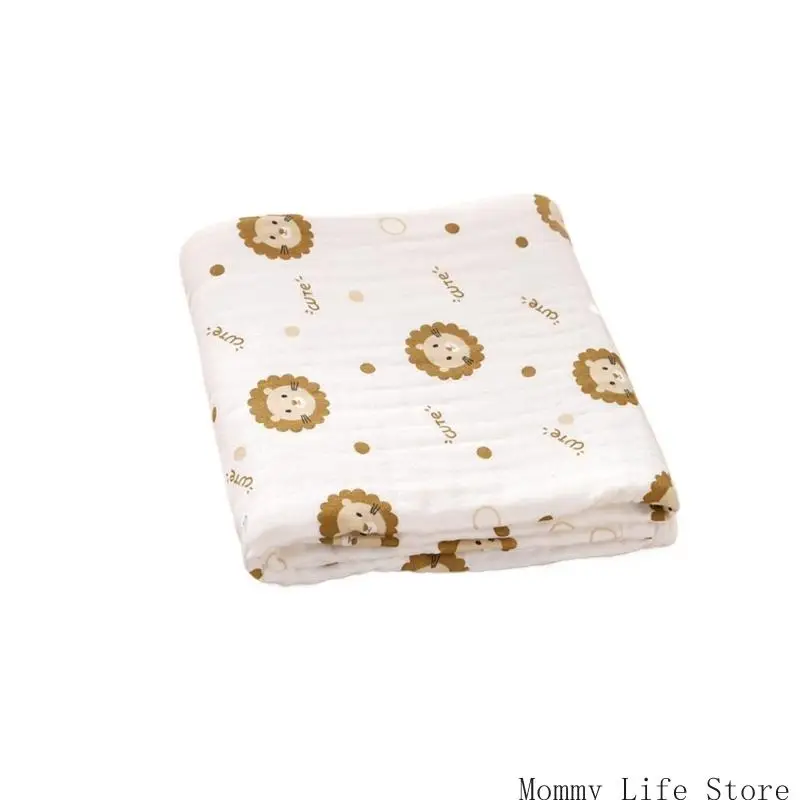 

Infant Blanket 4 Layer Cotton Bath Towel Multiple Pattern Toddler Cotton Blanket Easy Carry for Sensitive Skin Comfort