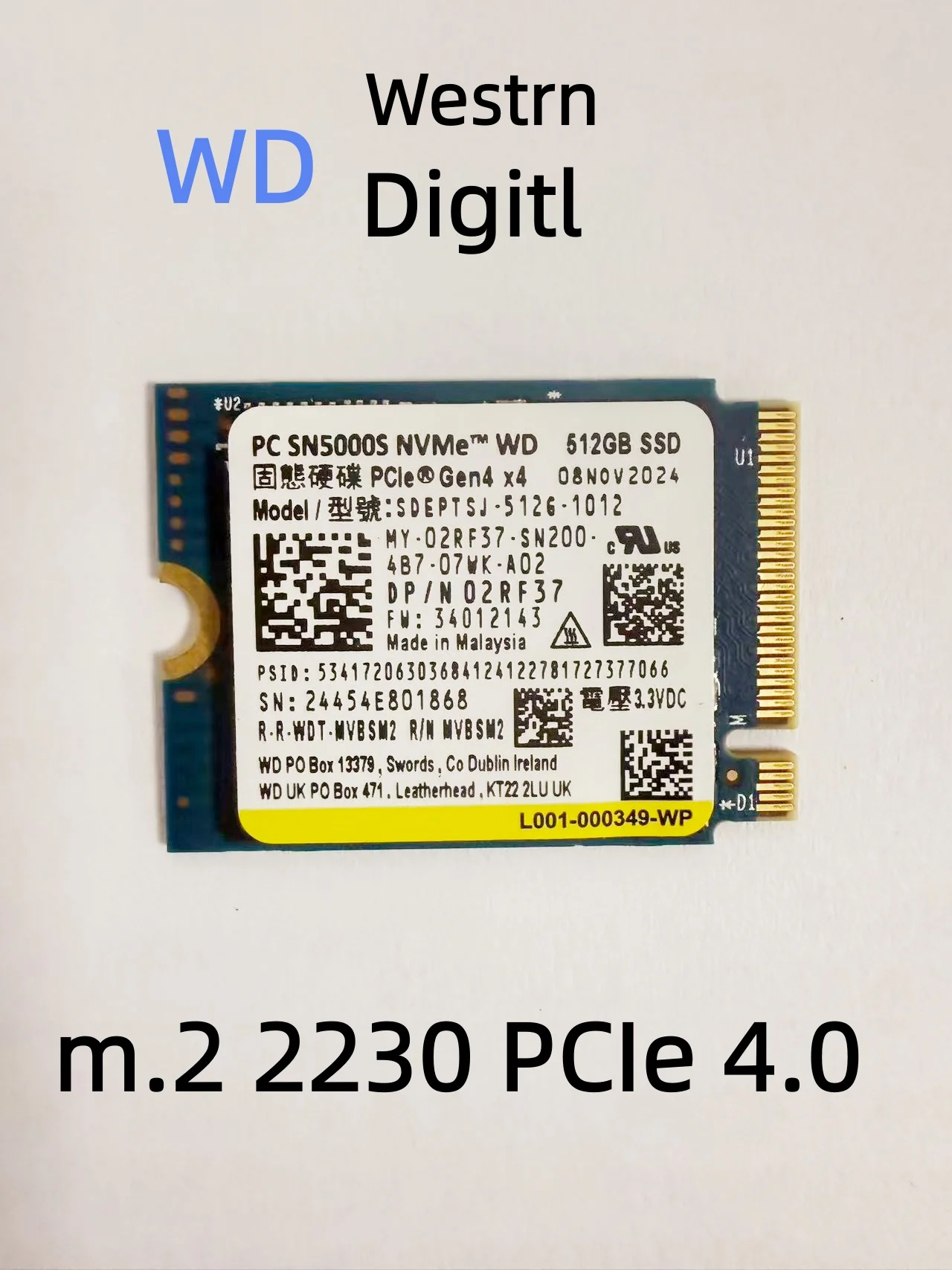 WD SN5000S 512GB SSD M.2 2230 NVMe PCIe 4.0 Gen4x4 - AliExpress 7