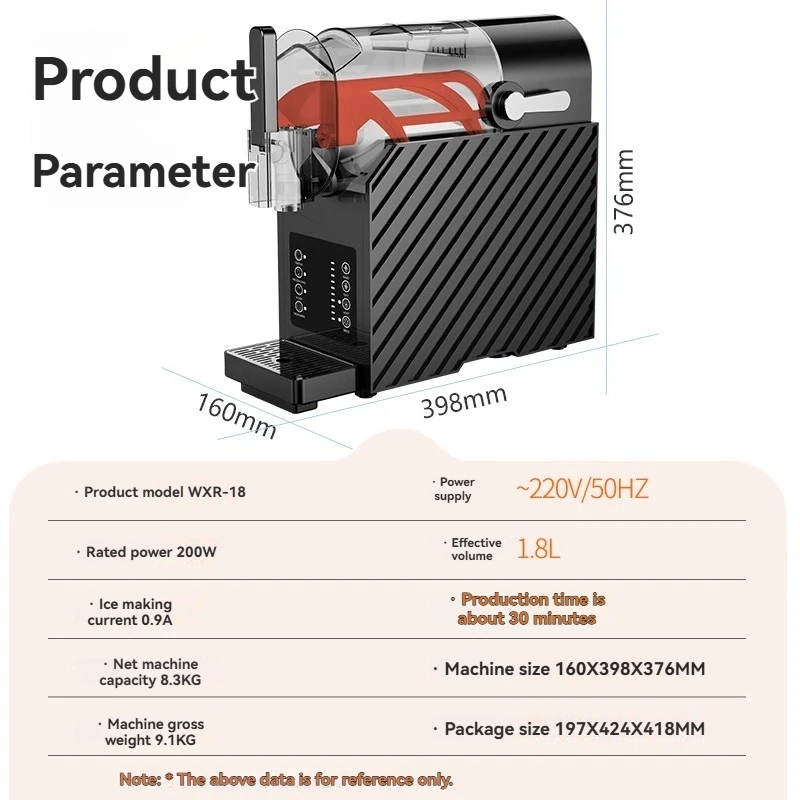 Snow Melting Machine Small Household Cold Drink Slush Machine Milkshake Commercial Stall Ice Sand Snow Cold Drink Machine