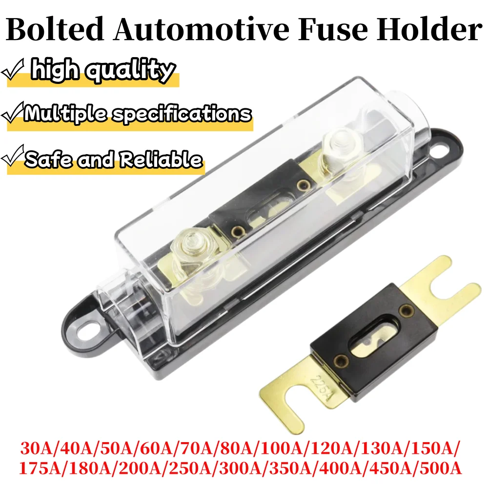 ANL Fuse Holder Bolt-on Fuse Automotive Fuse Holders Fusible Link with Fuse 40A 60A 80A 100A 200A 250A 300A Fuses AMP