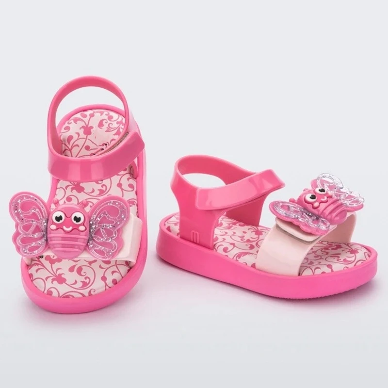 Children's Cartoon Casual Shoes Baby Kids Hollow Jelly Sandals Boys Girls Soft Sole Non-slip Beach Shoes Toddlers Shoes