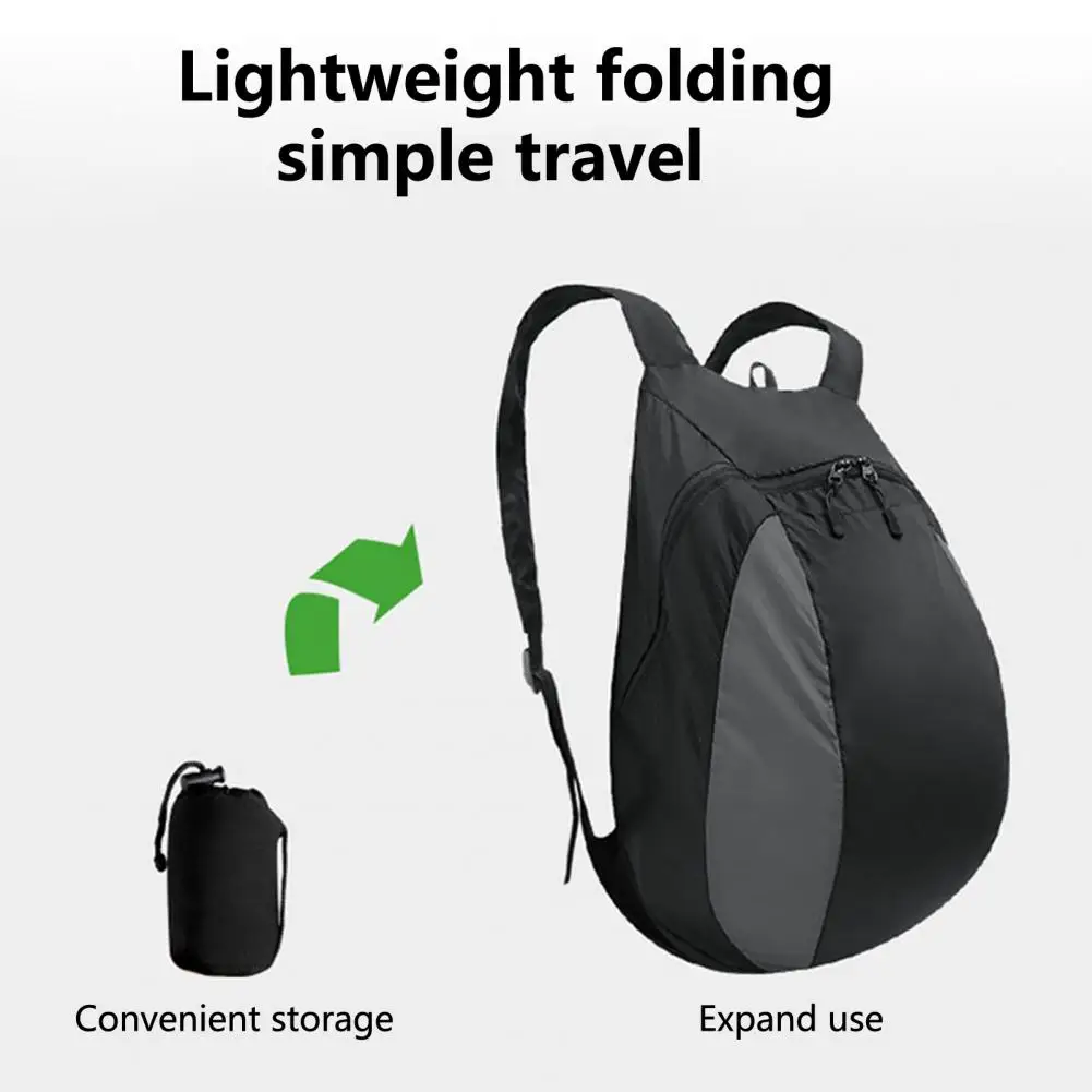 24L Helmet Bag Foldable Waterproof Men Cycling Backpack Motorcycle Helmet Pouch Practical Nylon Outdoor Storage Pouch for Sports