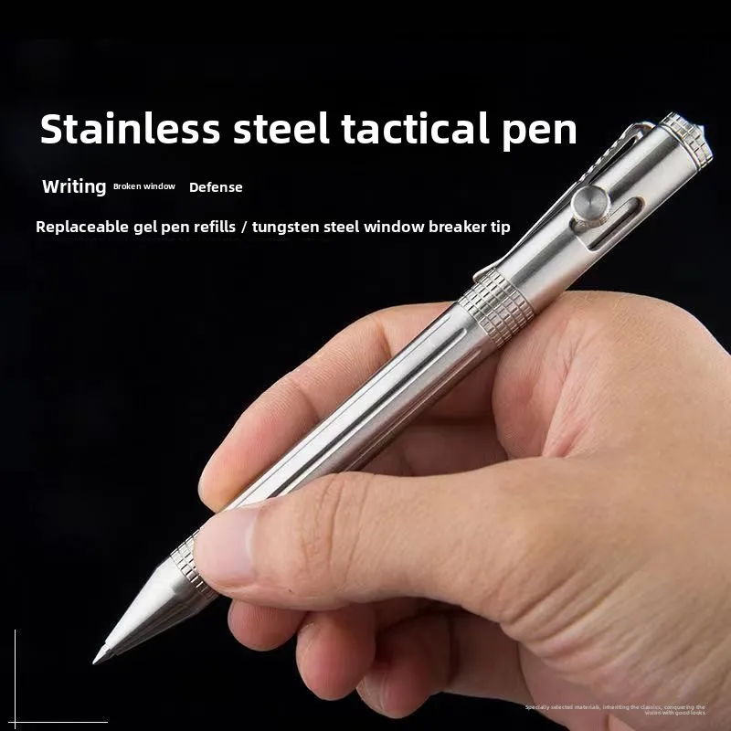 

Stainless Steel G2 Multi-functional Defense Bolt Type Gel Pens Portable Anti-wolf Self-defense Emergency Can Break The Window