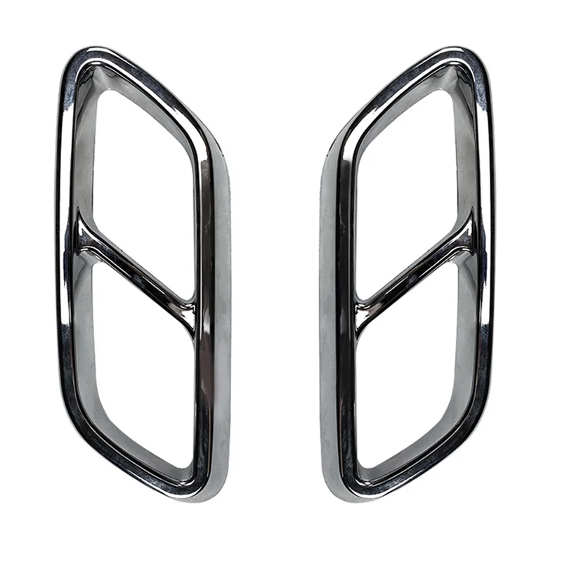 AU63-غطاء ماسورة العادم غطاء ماسورة عادم السيارة لمرسيدس بنز C-Class W206 C200 C260 C300 2022 + فضي