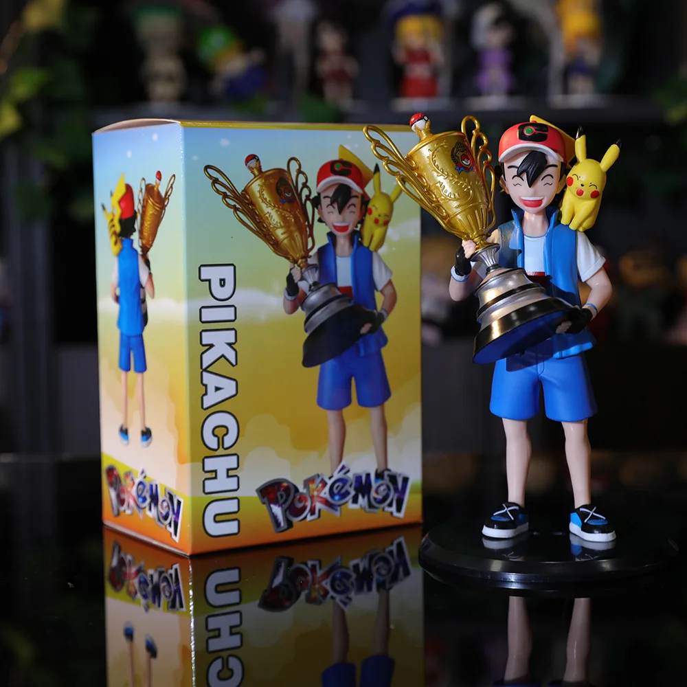 18cm-pokemon-animacao-mao-para-virar-a-pequena-sabedoria-pikachu-trofeu-modelo-decoracao-campeao-xiaozhi-figuras-decoracao-brinquedo-presente