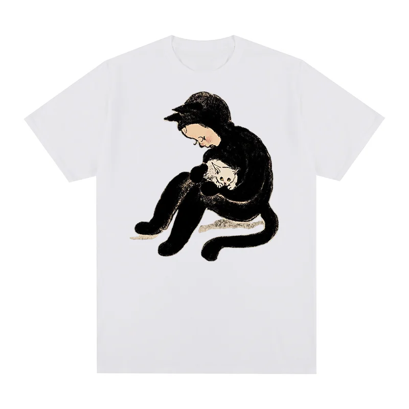 Yoshitomo Nara Cat Vintage T-shirt Harajuku Fashion Casual Cotton Men T shirt New TEE TSHIRT Womens Tops